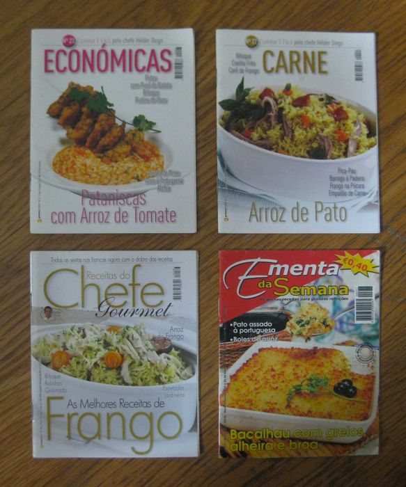Conjunto de 4 Livros de Receitas Práticas e Economicas NOVOS