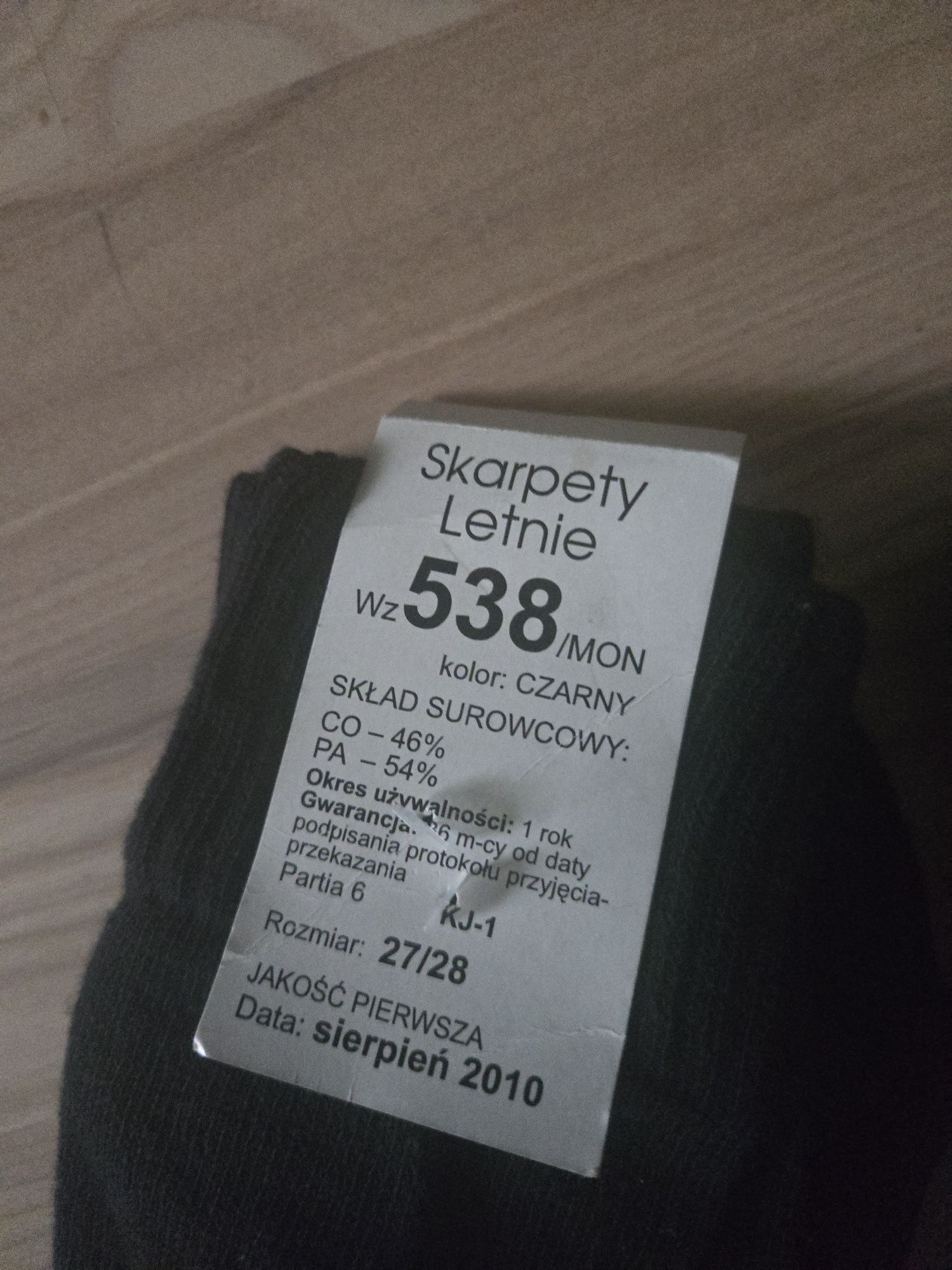 Skarpety wojskowe zimowe i letnie MON