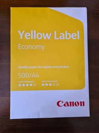 Бумага офисная Canon A4 80 г/м Yellow Label Economy 500 листов
