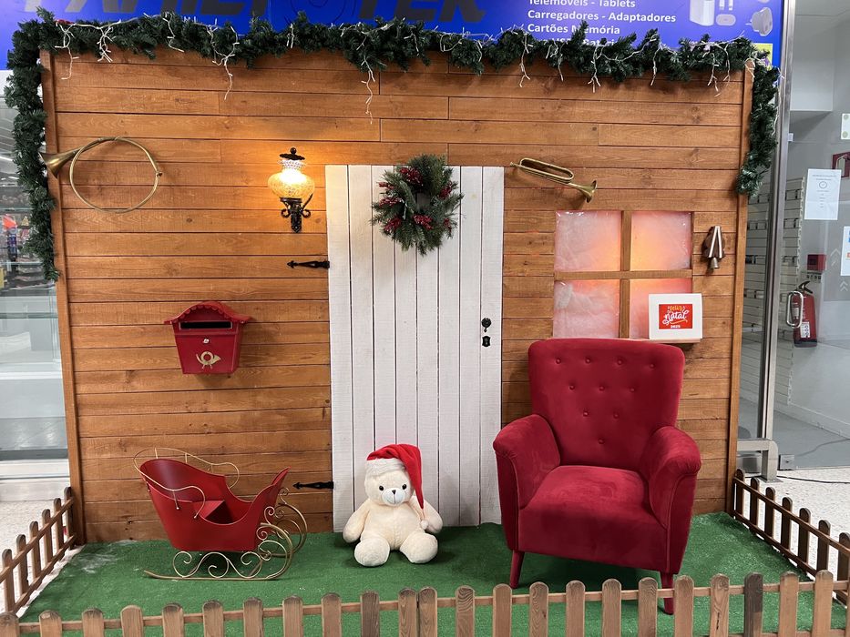 Cenario de Natal em madeira - oportunidade