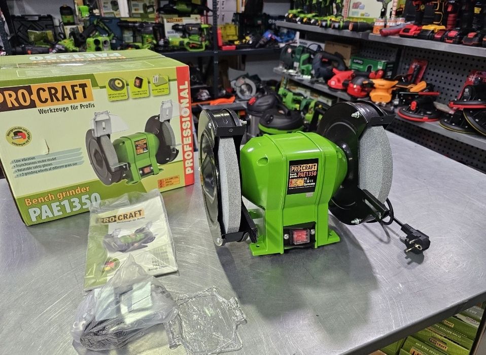 Мощный точильный станок Точило ProCraft PAE1350 200мм Камни Гарантия