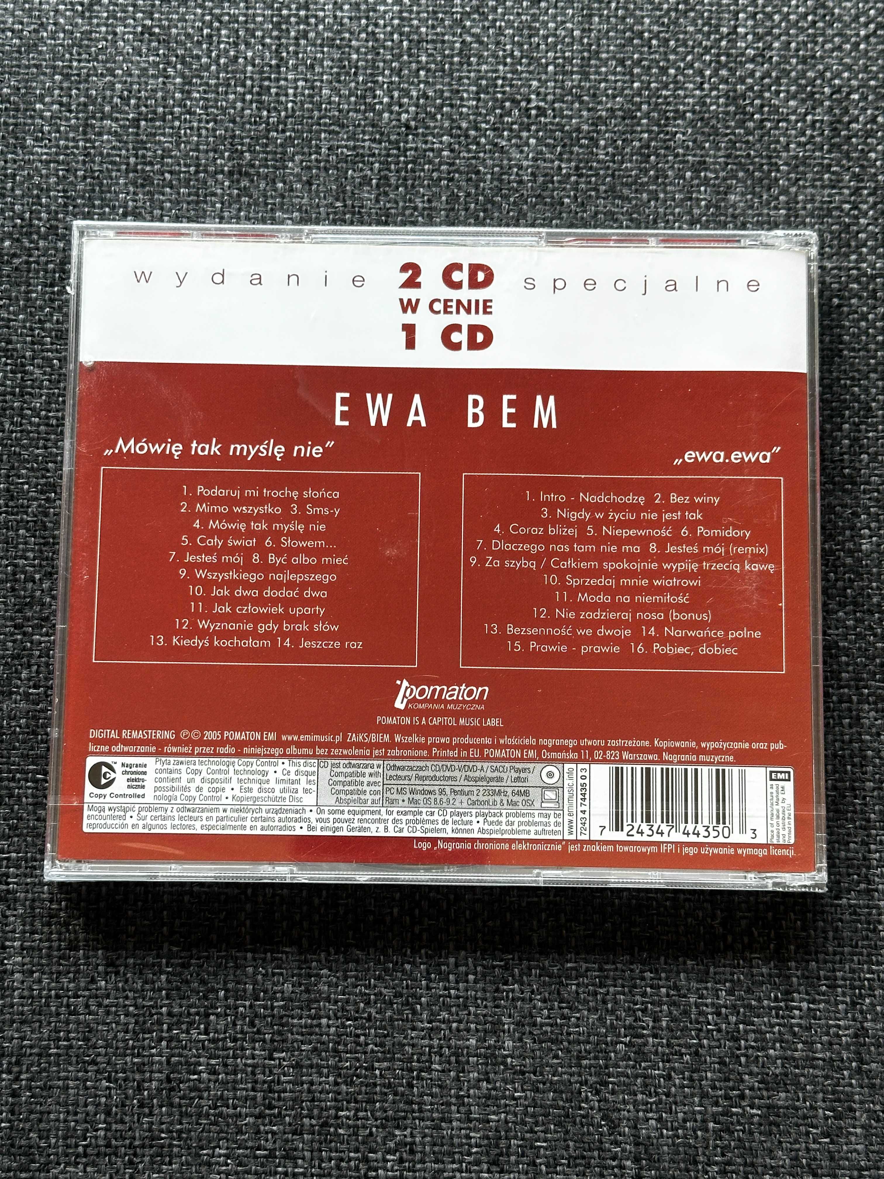 CD Ewa Bem - ewa.ewa, Mówię tak myślę nie (folia)