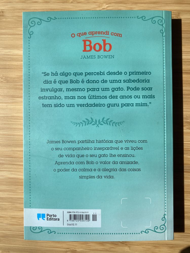 O que aprendi com Bob: Lições de vida de um gato de rua, por J.B.