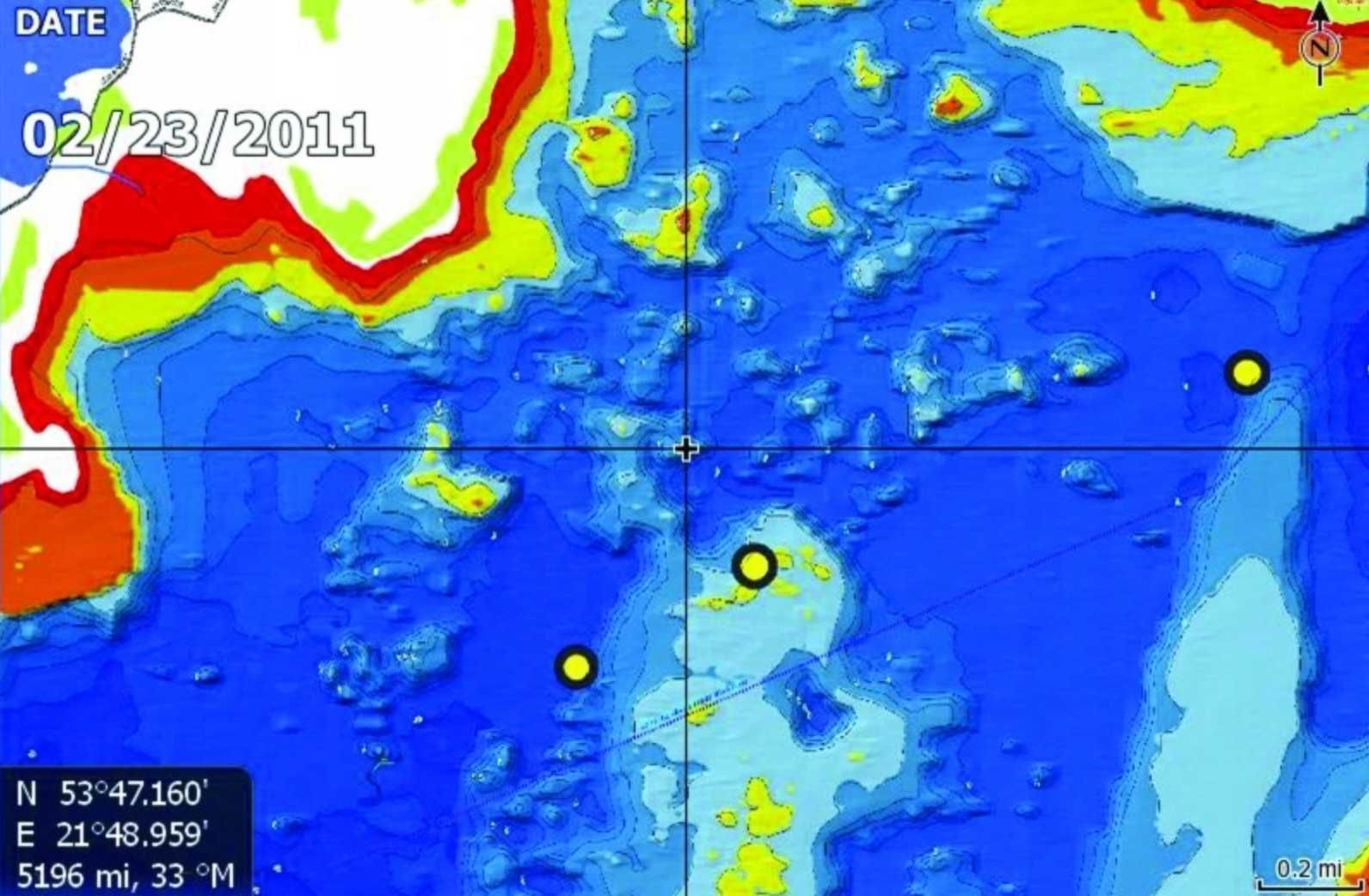 Mapa batymetryczna zbiorników POLSKA PÓŁNOCNA  LOWRANCE