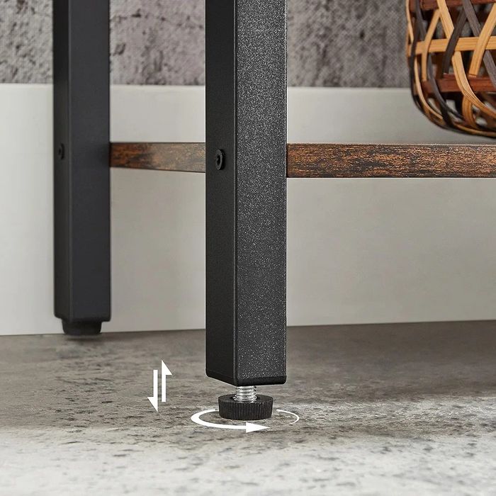 Vasagle Regał drabinkowy 14 półek metalowa rama styl  industrialny