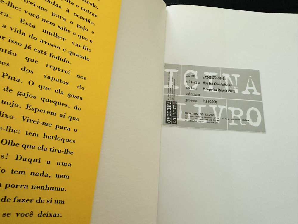 Livro Não Há Coincidências, de Margarida Rebelo Pinto