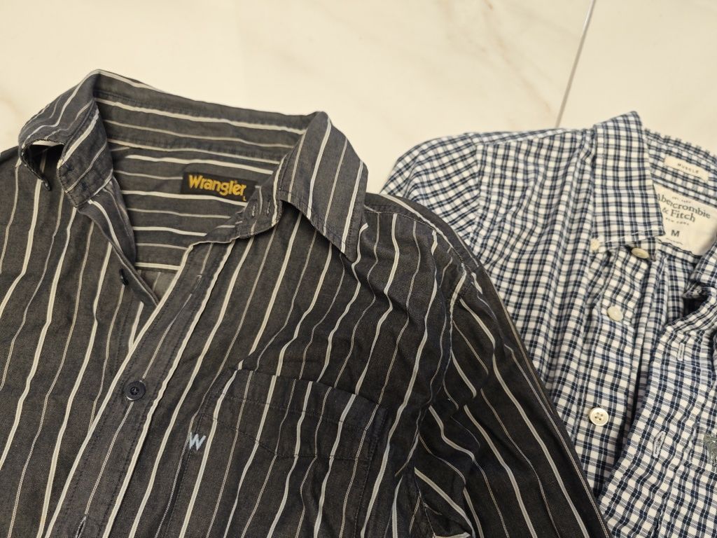 Koszula Tommy Hilfiger Wrangler Abercrombie r.M - 5 szt.