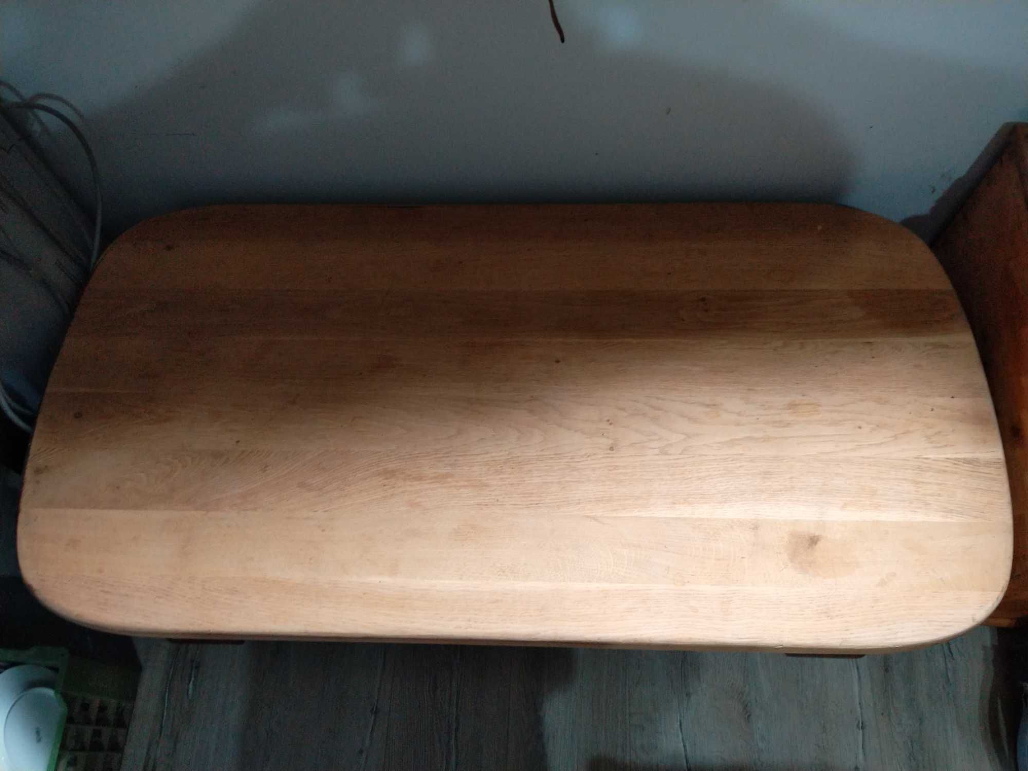 Stolik kawowy lite drewno 127x64x43cm