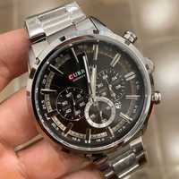 Мужские наручные часы Curren 8355 Silver-Black
