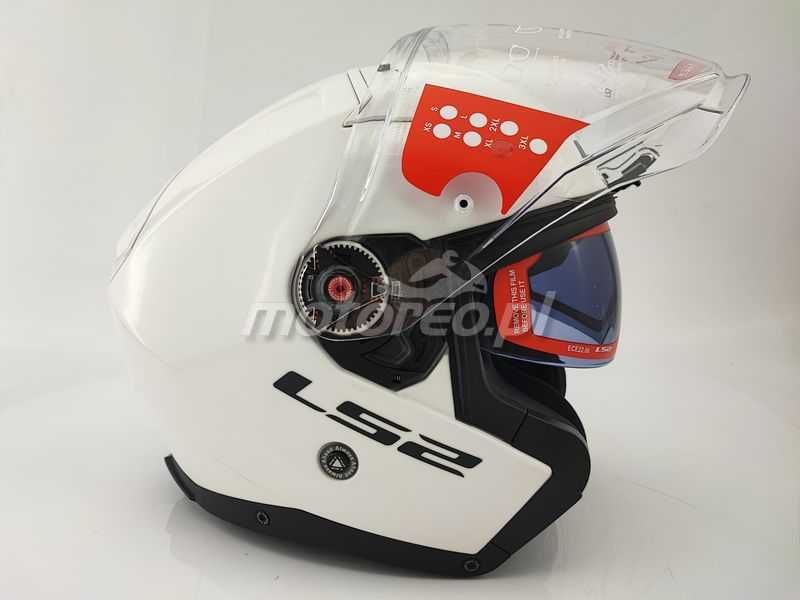 WYPRZEDAŻ Kask Otwarty Blenda LS2 OF603 INFINITY 2 Biały Połysk