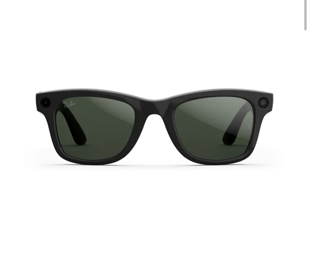 Смарт-очки Ray-Ban Meta Wayfarer Matte Black Clear to Graphite Green
