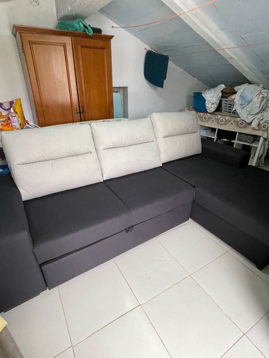 Sofá com chaiselong novo