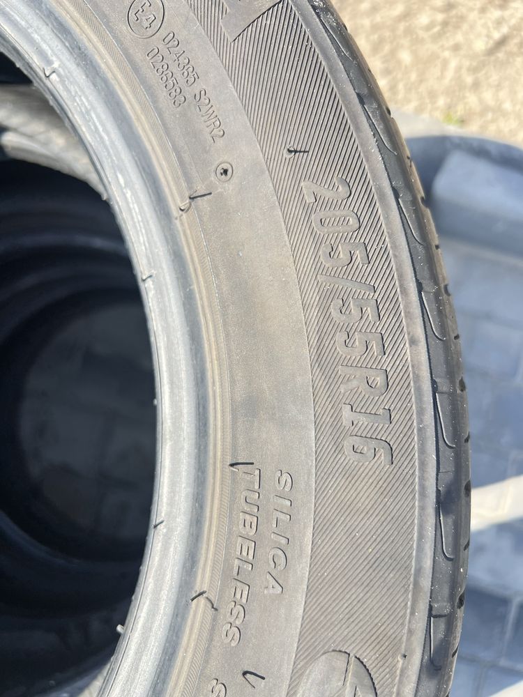 Резина лето 205/55R16 2020 года Хорошее состояние