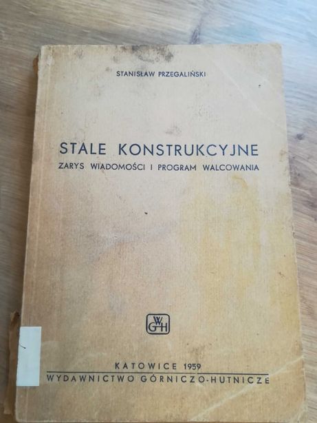 książka stale konstrukcyjne S. Przegaliński, 1959 r.