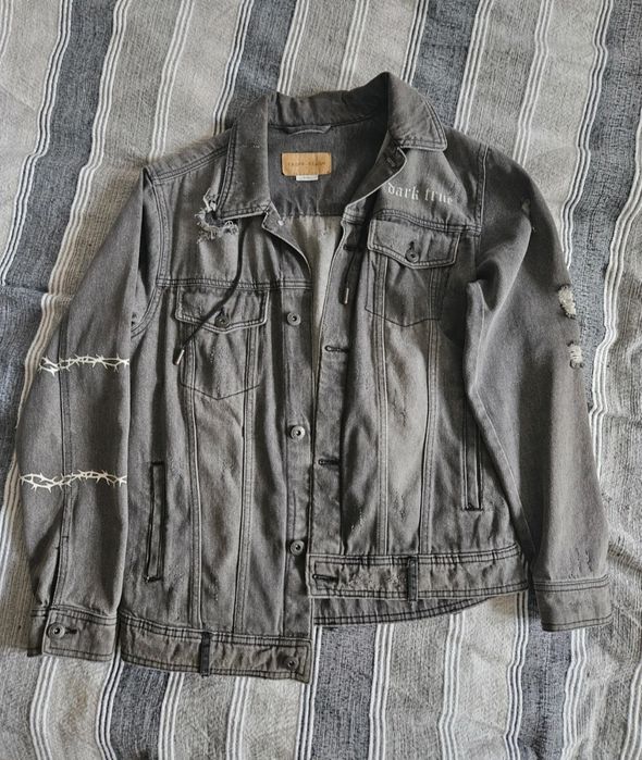 Kurtka jeansowa katana swag rap drip streetwear y2k alternative retro