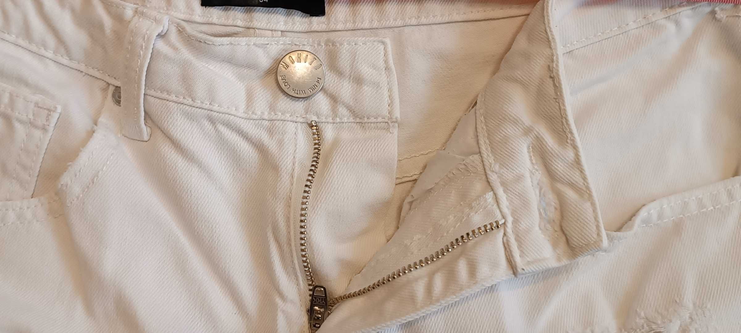 Джинси білі MOXITO/ білі рвані джинси/ рваные джинси