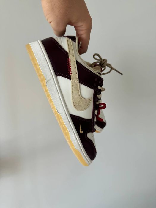 36-41 р кросівки Nike Dunk LX White Maroon bordo burgundy