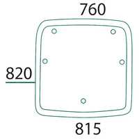 szyba dachowa szyberdach Deutz-Fahr Agrotron 80, 85, 90, 100 ACX252