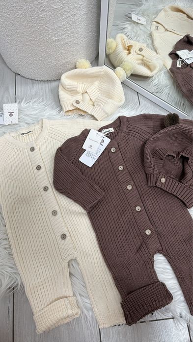 Ромпер вʼязаний+ шапочка