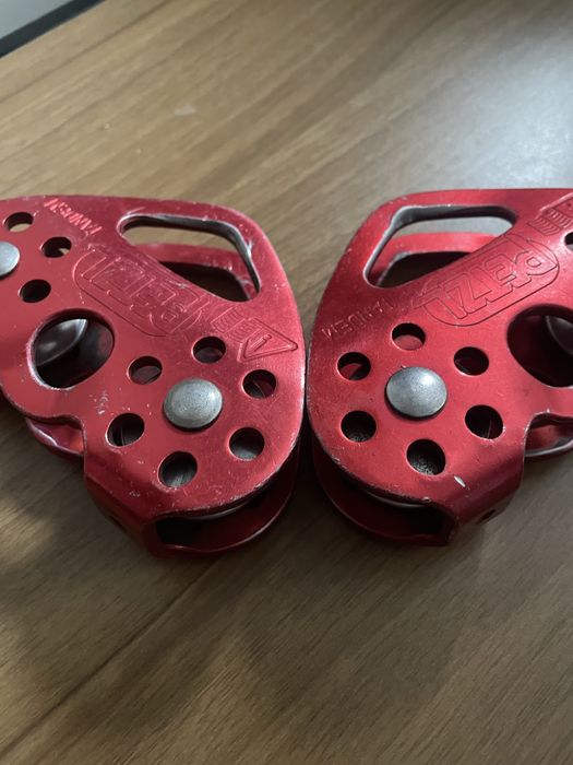 Bloczek petzl tandem tyrolka zjazd