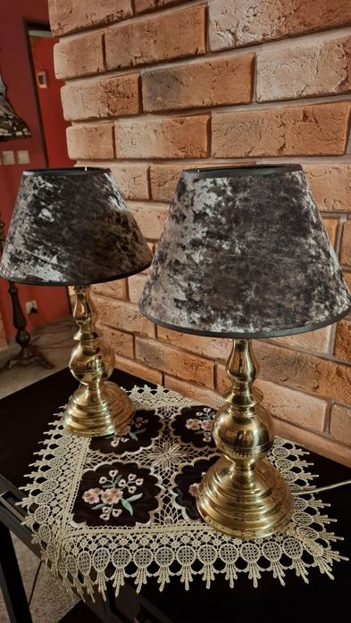 Abażury welurowe komplet 2 szt.