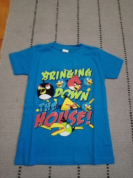 T-shirts dos angry birds novas. Tm. 1 aos 14 anos.
