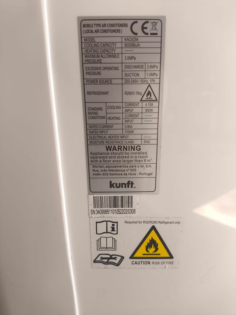 Ar condicionado portátil kunft