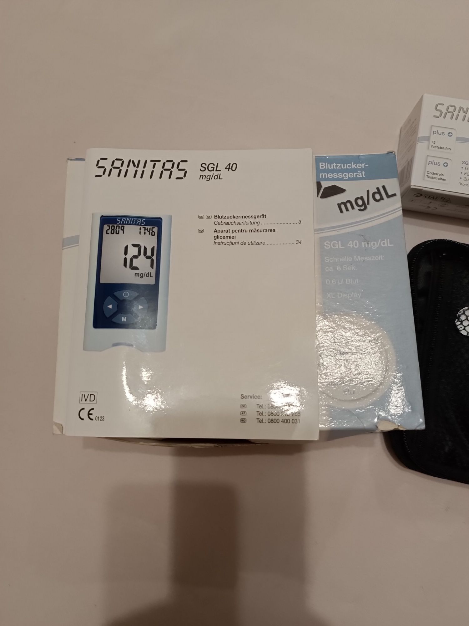 глюкометр Sanitas SGL40mg/dl.