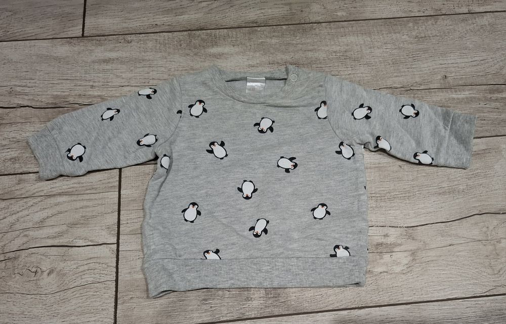 Bluza w pingwinki H&M rozm. 62