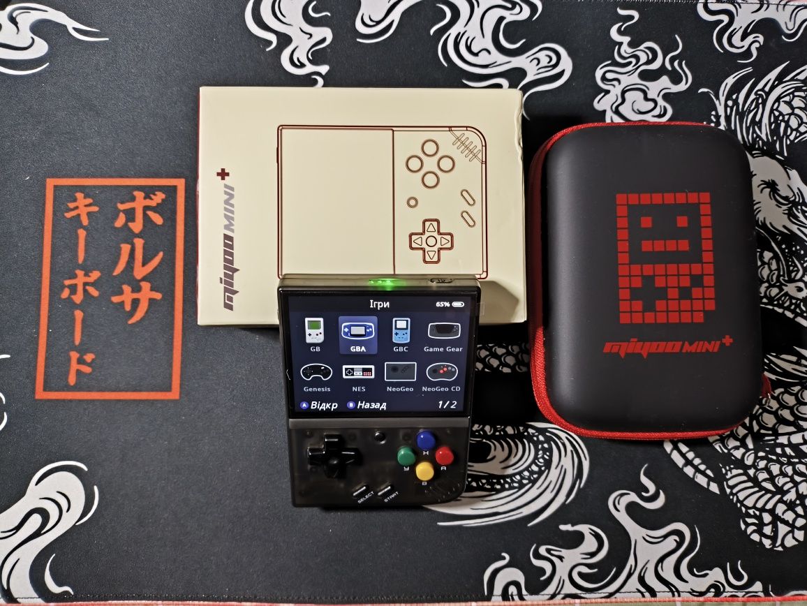 Ігрова приставка Miyoo Mini Plus 128Gb Onion OS + чехол