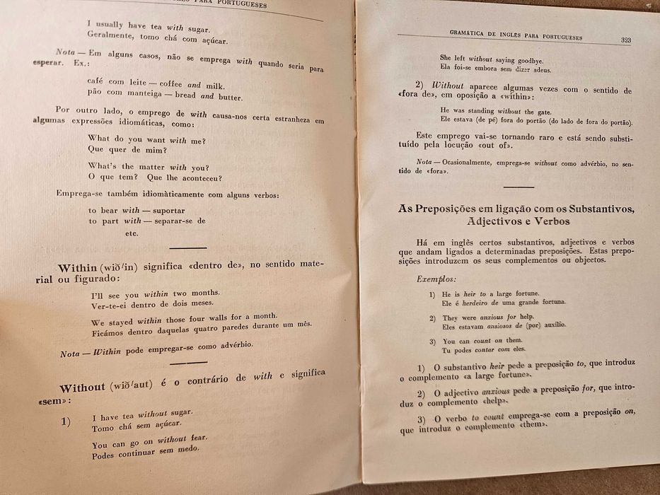 Livro antigo - Gramática de Inglês - Maria do Céu Saraiva Jorge