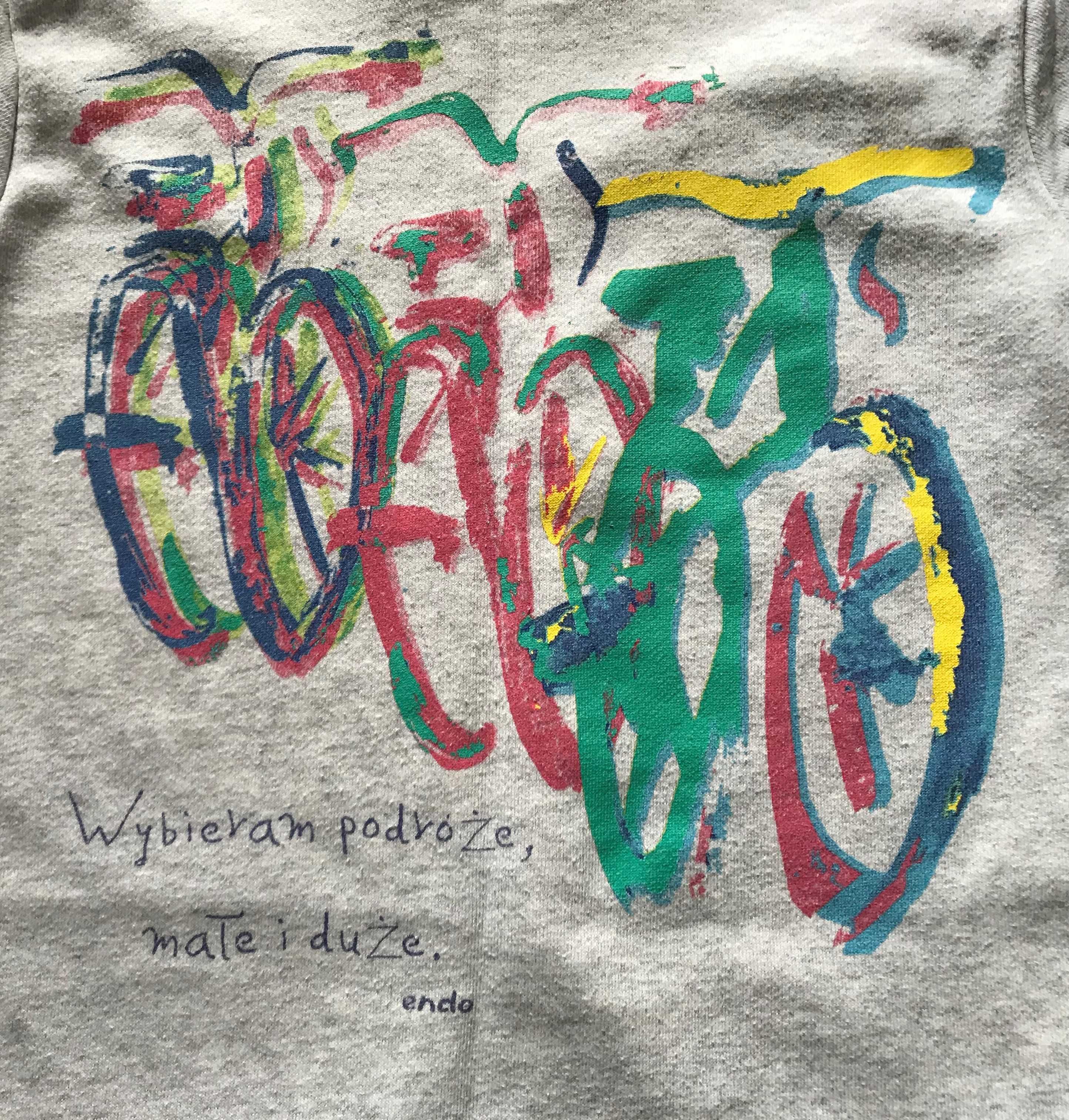 Bluza z rowerami- roz.140