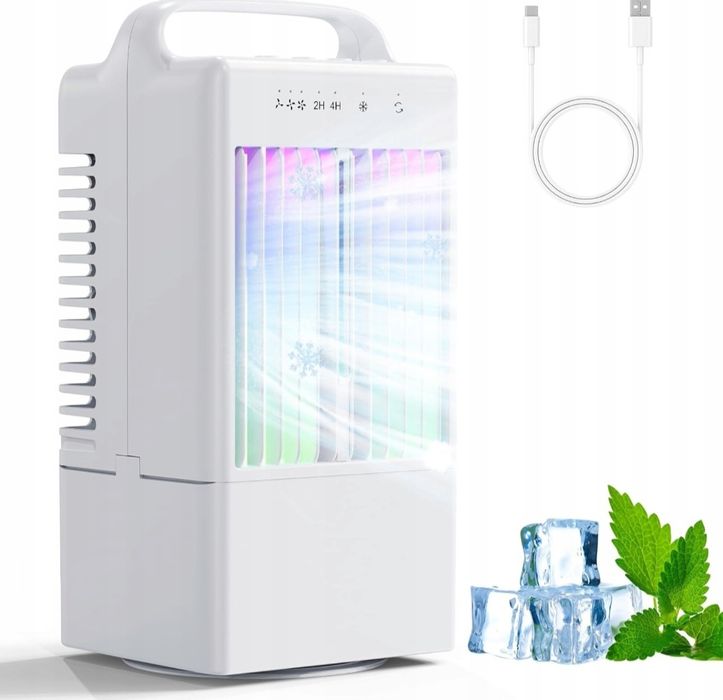 Klimatyzator Przenośny 4in1 biały oscylacja 900ml