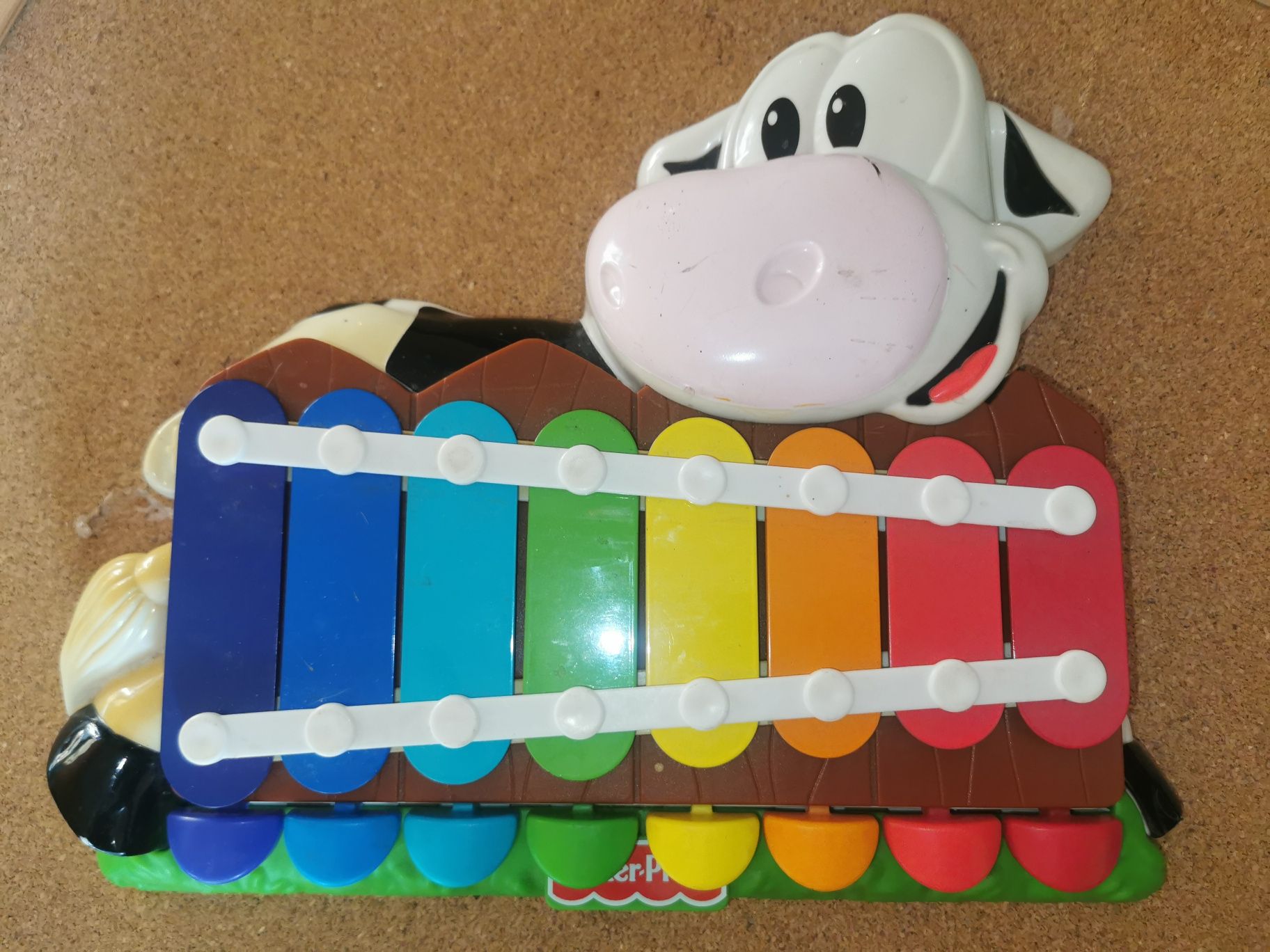Cymbałki Fisher Price krowa