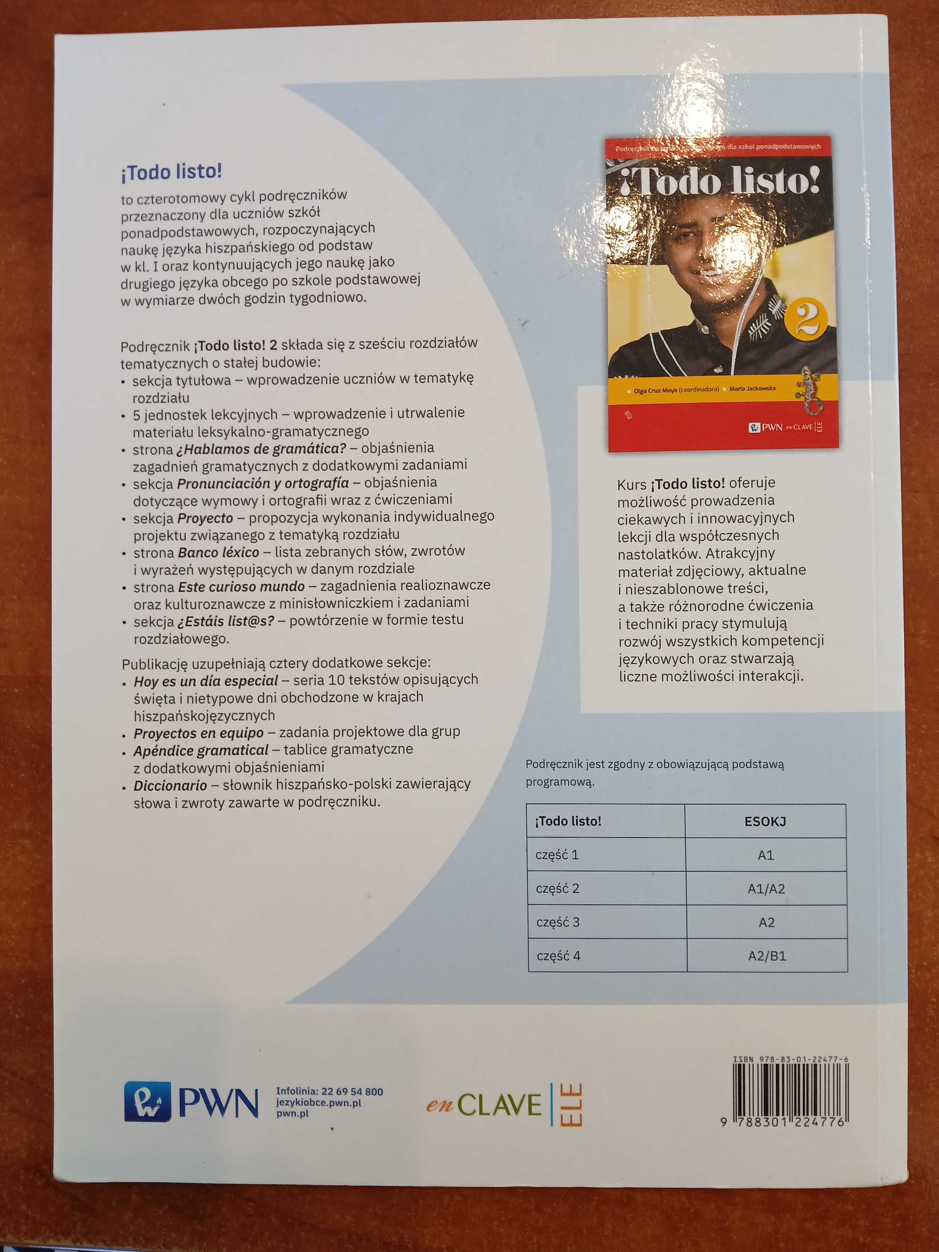 Podręcznik Język hiszpański Todo listo! 2 PWN