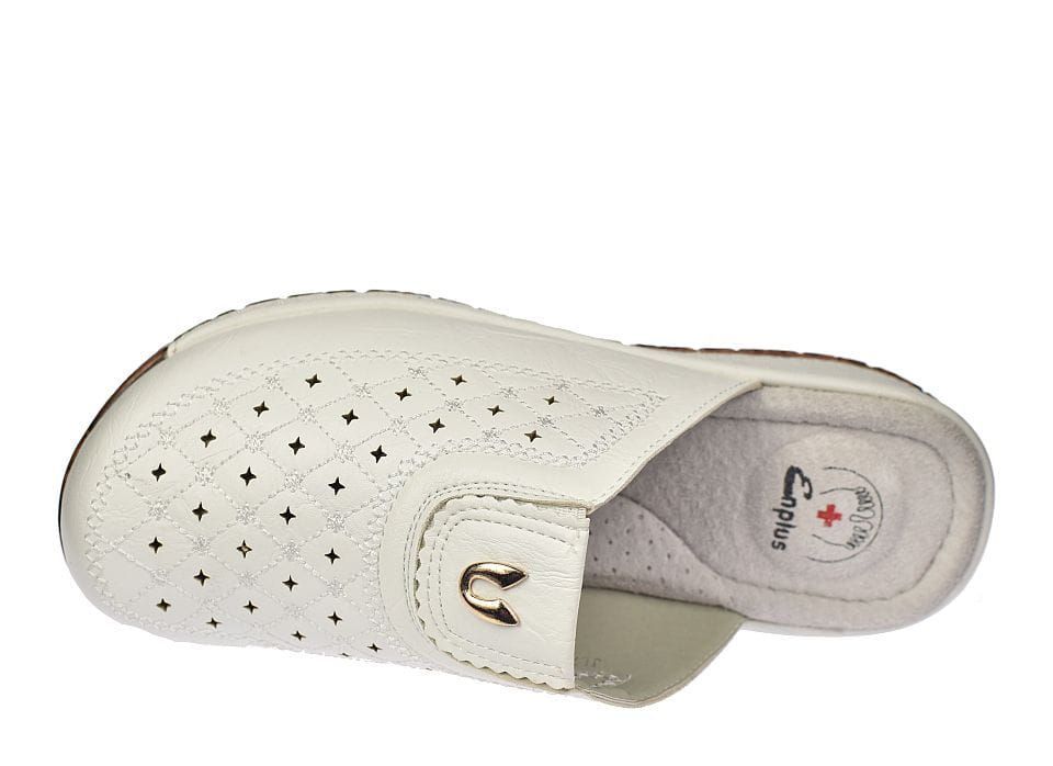 Klapki medyczne damskie na koturnie Enplus JL395 wt roz. 40