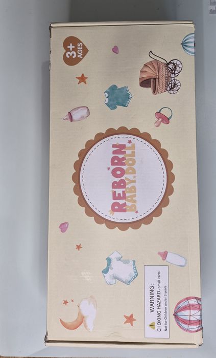 Realistyczna lalka bobas z niebieskimi oczami