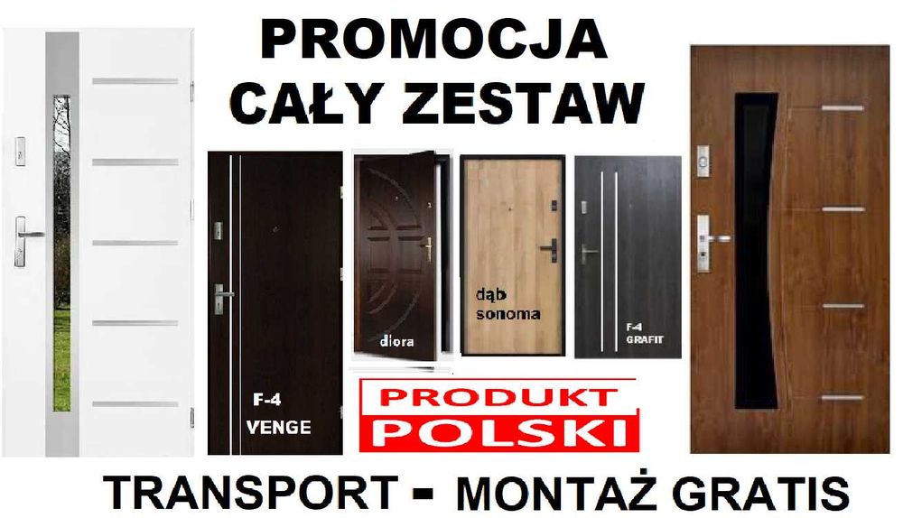 Drzwi z MONTAŻEM zewnętrzne-wejściowe do mieszkania-WEWNĄTRZKLATKOWE