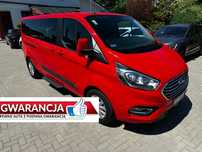 Ford Tourneo Custom Long 2,0 TDCi 131KM F. VAT 23% 8-osób Salon PL, I właściciel GWARANCJA