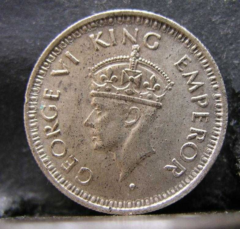 Індія - Британська 1/4 рупії, 1943