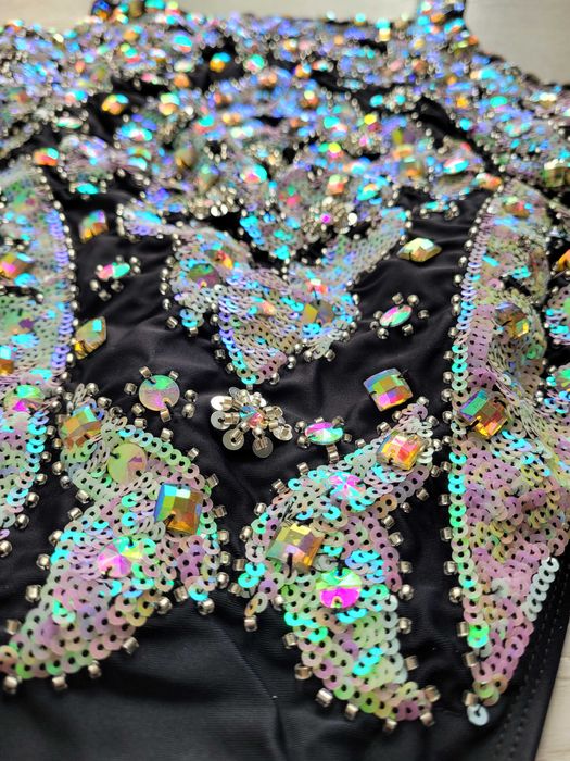 Nowy błyszczący strój kostium kąpielowy cekiny 38,M ASOS