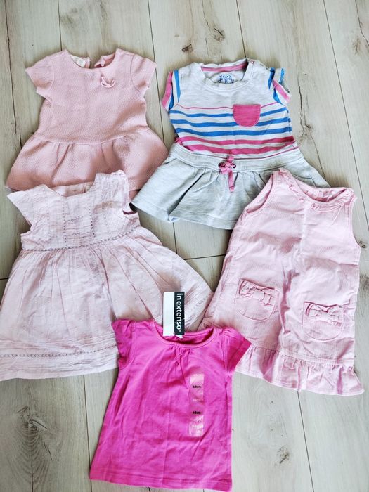 Sukienki koszulka niemowlęce dla dziewczynki 68/74 Zara Cool Club Smyk