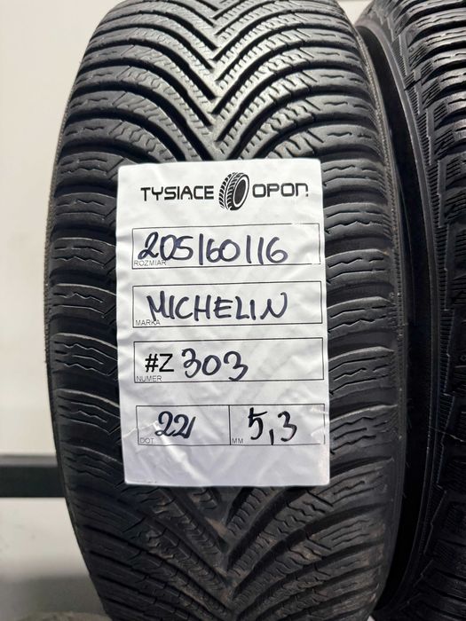 Opony Zimowe 205/60/16 Michelin Alpin #Z303