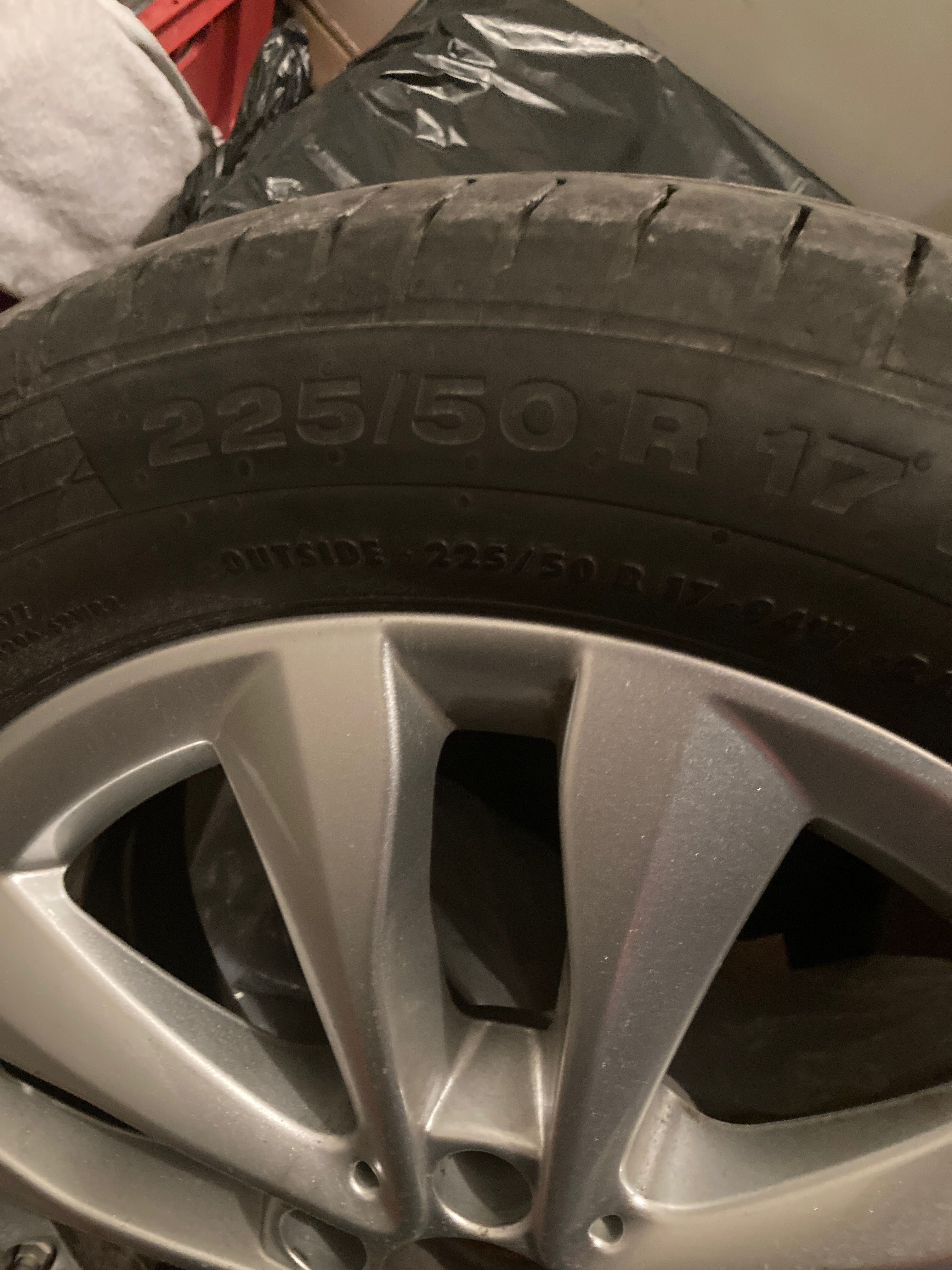 Koła - Opony letnie -  Mercedes  W205 - rozmiar opony 225/50 R 17