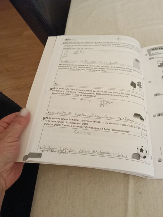 4 Livros de Fichas de Avaliação - 3 ano