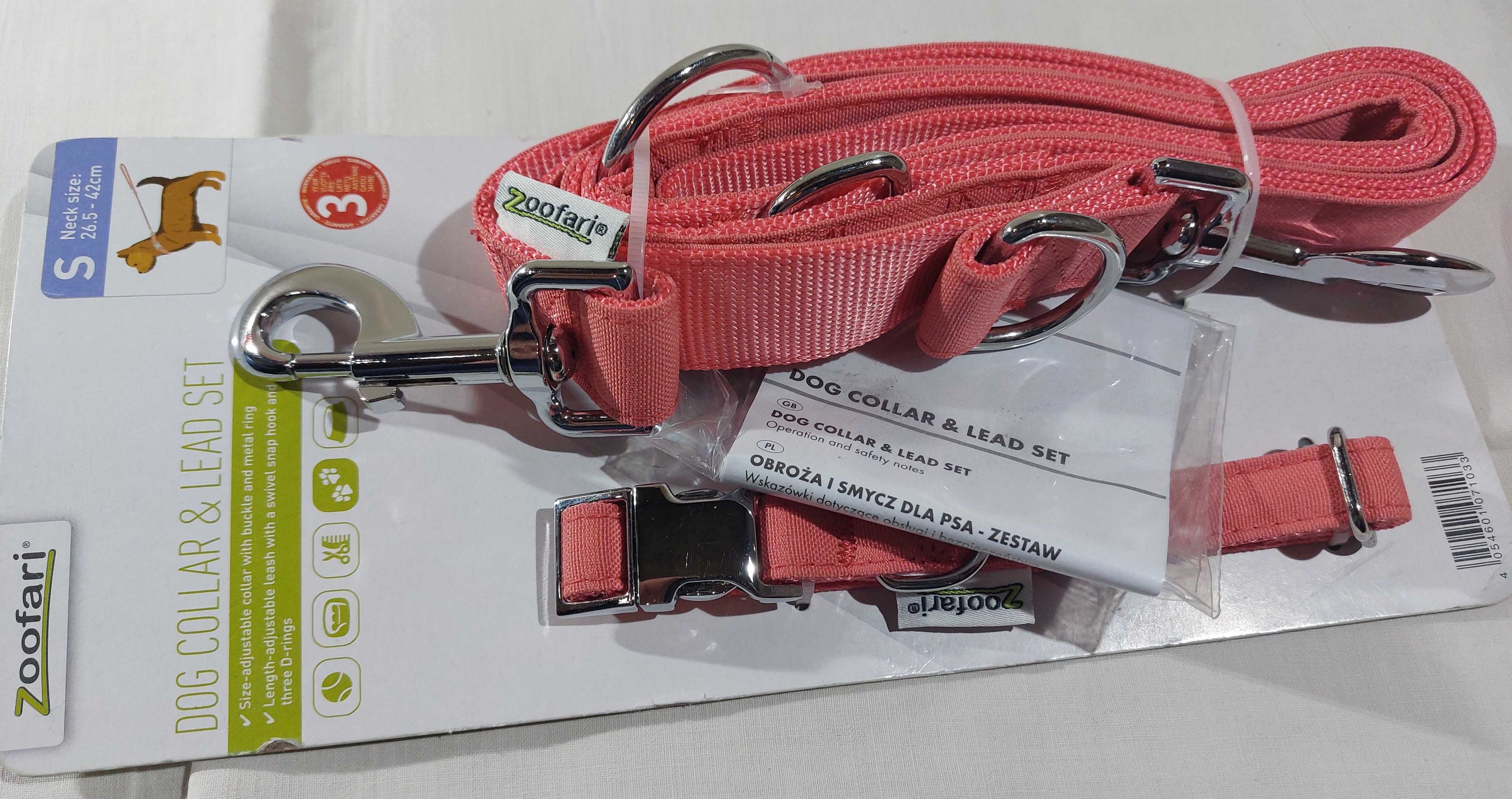 Zestaw obroża i smycz Zoofari