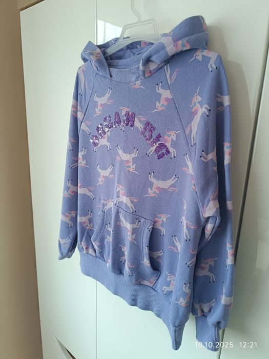 Bluza Unicorn Next r 134 kieszeń kangur