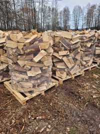 Drewno opałowe, kominkowe, łupane, transport gratis