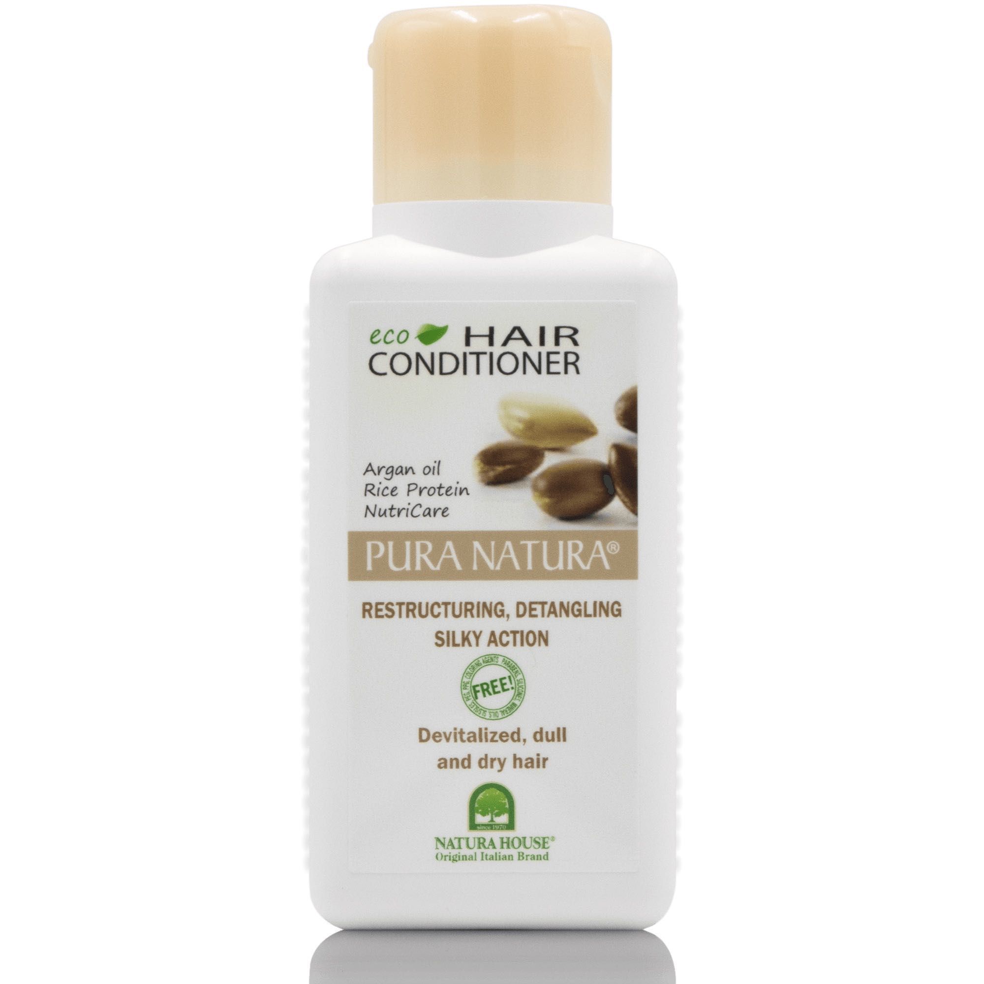 Eko Odżywka do włosów z olejkiem arganowym i proteinami.