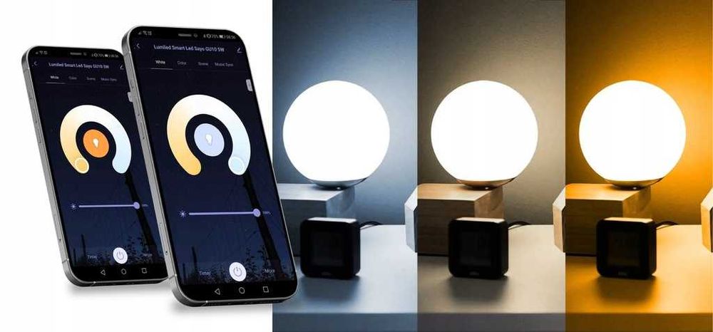 5 szt. żarówka LED GU10 5W RGB CCT +biały WIFI Tuya Smart